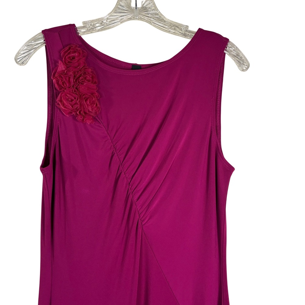 LAUNDRY Dress 10 Sleeveless Plum NEW bodycon sheath minimalist luxury coquette